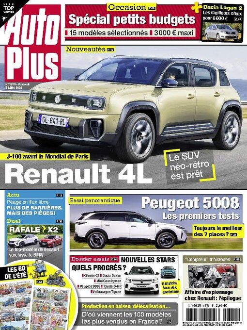 Editions Mondadori Axel Springer (EMAS)作のAuto Plus Franceの作品詳細 - 貸出可能